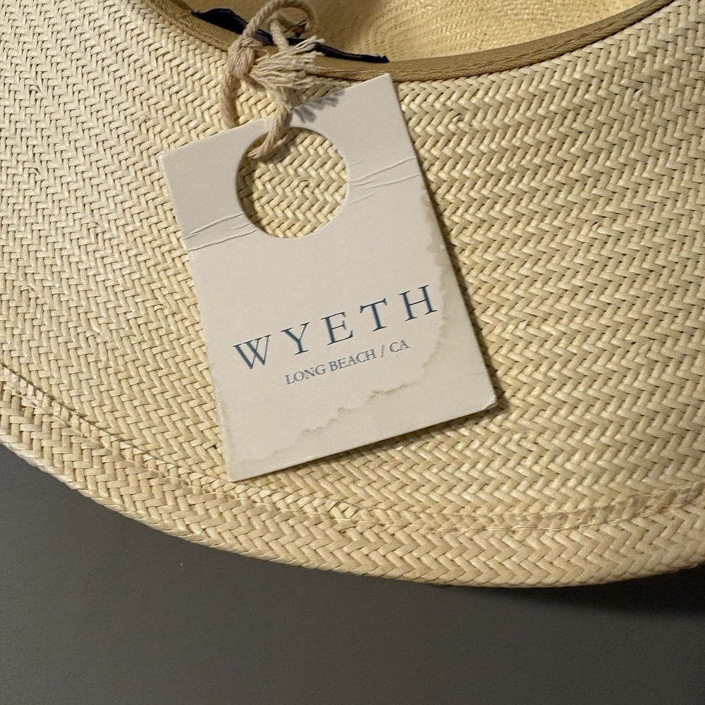 NEW Wyeth Straw Hat Lindsey Leather Hat Band Adjustable Band ($148 Retail) - Picture 10 of 11
